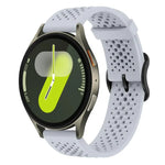 Correia de Silicone Respirável xDfind, Para Samsung Galaxy Watch Ultra / Ultra 2025, Para Samsung Galaxy Watch8 / 8 Classic, Para Samsung Galaxy Watch 7 / 6 / 5 / FE