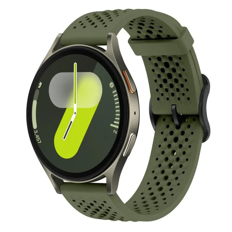 Correia de Silicone Respirável xDfind, Para Samsung Galaxy Watch Ultra / Ultra 2025, Para Samsung Galaxy Watch8 / 8 Classic, Para Samsung Galaxy Watch 7 / 6 / 5 / FE