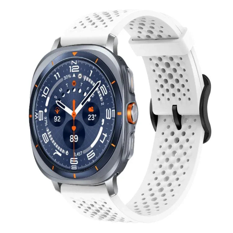 Correia de Silicone Respirável xDfind, Para Samsung Galaxy Watch Ultra / Ultra 2025, Para Samsung Galaxy Watch8 / 8 Classic, Para Samsung Galaxy Watch 7 / 6 / 5 / FE