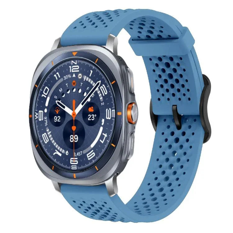 Correia de Silicone Respirável xDfind, Para Samsung Galaxy Watch Ultra / Ultra 2025, Para Samsung Galaxy Watch8 / 8 Classic, Para Samsung Galaxy Watch 7 / 6 / 5 / FE