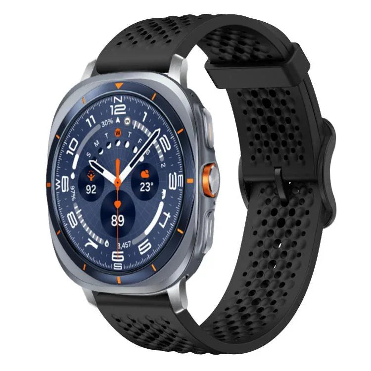 Correia de Silicone Respirável xDfind, Para Samsung Galaxy Watch Ultra / Ultra 2025, Para Samsung Galaxy Watch8 / 8 Classic, Para Samsung Galaxy Watch 7 / 6 / 5 / FE