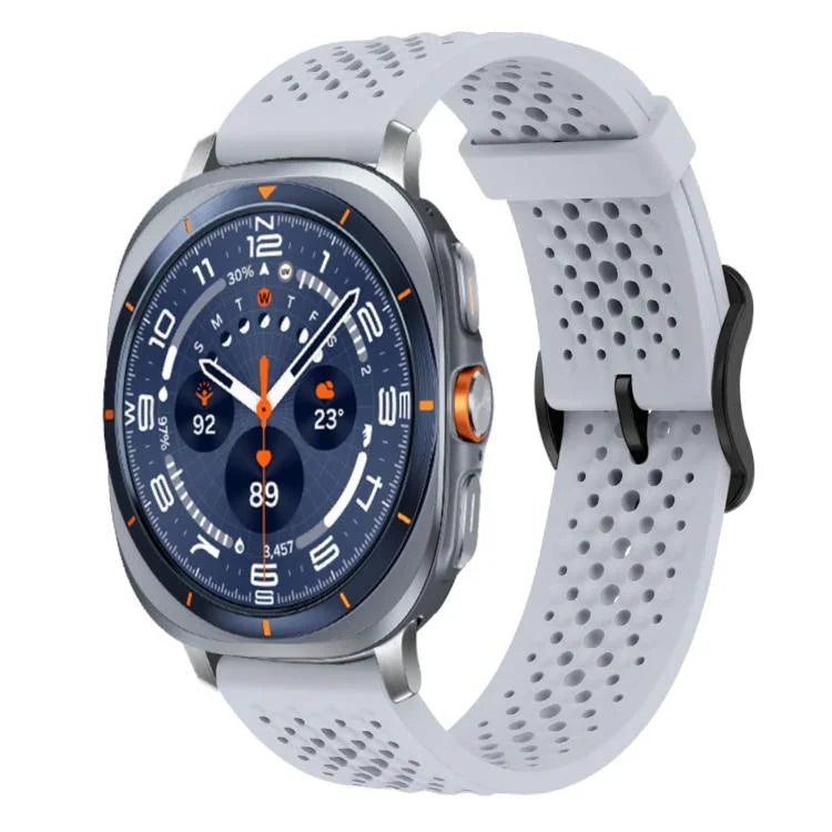 Correia de Silicone Respirável xDfind, Para Samsung Galaxy Watch Ultra / Ultra 2025, Para Samsung Galaxy Watch8 / 8 Classic, Para Samsung Galaxy Watch 7 / 6 / 5 / FE
