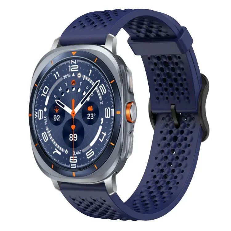 Correia de Silicone Respirável xDfind, Para Samsung Galaxy Watch Ultra / Ultra 2025, Para Samsung Galaxy Watch8 / 8 Classic, Para Samsung Galaxy Watch 7 / 6 / 5 / FE