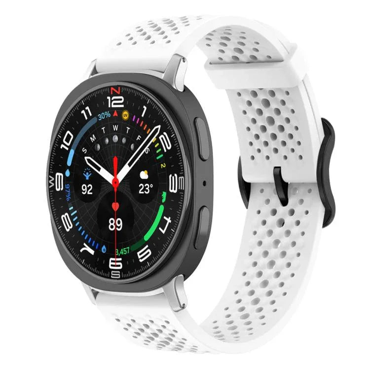Correia de Silicone Respirável xDfind, Para Samsung Galaxy Watch Ultra / Ultra 2025, Para Samsung Galaxy Watch8 / 8 Classic, Para Samsung Galaxy Watch 7 / 6 / 5 / FE