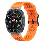 Correia de Silicone Respirável xDfind, Para Samsung Galaxy Watch Ultra / Ultra 2025, Para Samsung Galaxy Watch8 / 8 Classic, Para Samsung Galaxy Watch 7 / 6 / 5 / FE