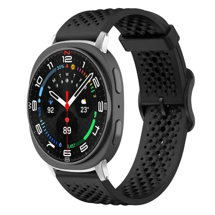 Correia de Silicone Respirável xDfind, Para Samsung Galaxy Watch Ultra / Ultra 2025, Para Samsung Galaxy Watch8 / 8 Classic, Para Samsung Galaxy Watch 7 / 6 / 5 / FE