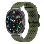 Correia de Silicone Respirável xDfind, Para Samsung Galaxy Watch Ultra / Ultra 2025, Para Samsung Galaxy Watch8 / 8 Classic, Para Samsung Galaxy Watch 7 / 6 / 5 / FE