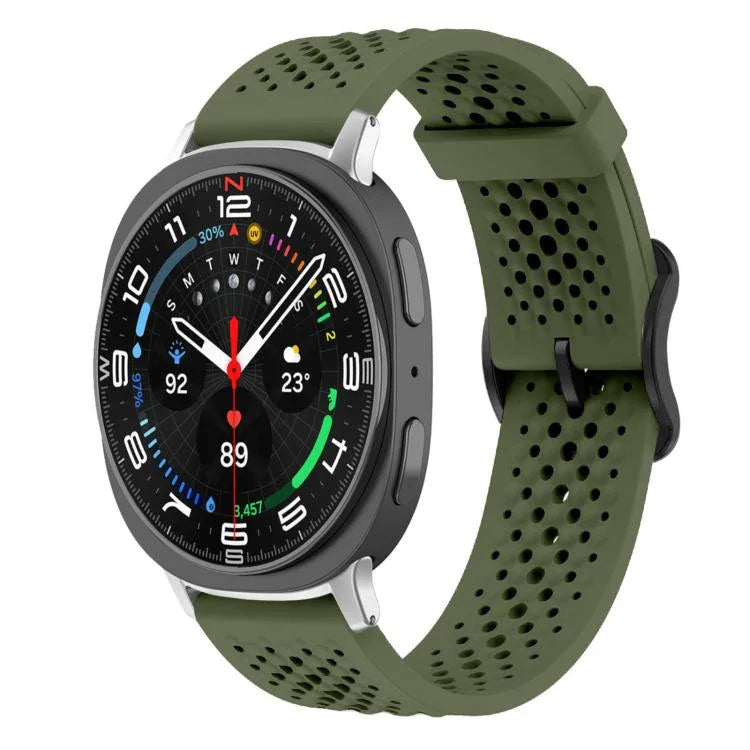 Correia de Silicone Respirável xDfind, Para Samsung Galaxy Watch Ultra / Ultra 2025, Para Samsung Galaxy Watch8 / 8 Classic, Para Samsung Galaxy Watch 7 / 6 / 5 / FE
