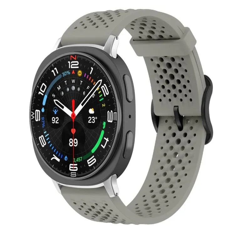 Correia de Silicone Respirável xDfind, Para Samsung Galaxy Watch Ultra / Ultra 2025, Para Samsung Galaxy Watch8 / 8 Classic, Para Samsung Galaxy Watch 7 / 6 / 5 / FE