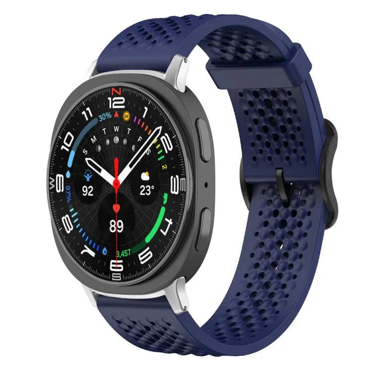 Correia de Silicone Respirável xDfind, Para Samsung Galaxy Watch Ultra / Ultra 2025, Para Samsung Galaxy Watch8 / 8 Classic, Para Samsung Galaxy Watch 7 / 6 / 5 / FE