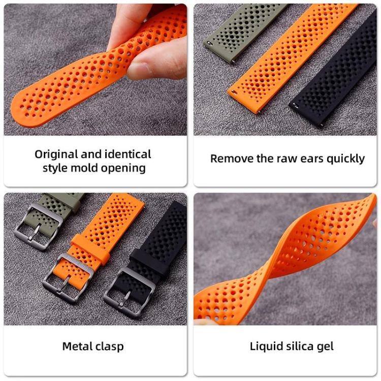 Correia de Silicone Respirável xDfind, Para Samsung Galaxy Watch Ultra / Ultra 2025, Para Samsung Galaxy Watch8 / 8 Classic, Para Samsung Galaxy Watch 7 / 6 / 5 / FE