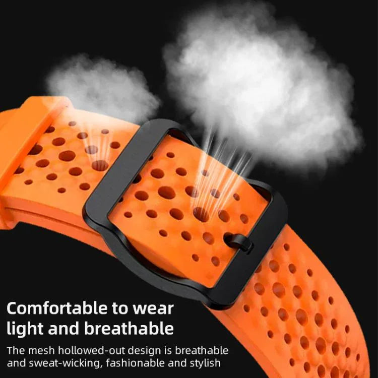 Correia de Silicone Respirável xDfind, Para Samsung Galaxy Watch Ultra / Ultra 2025, Para Samsung Galaxy Watch8 / 8 Classic, Para Samsung Galaxy Watch 7 / 6 / 5 / FE