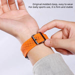 Correia de Silicone Respirável xDfind, Para Samsung Galaxy Watch Ultra / Ultra 2025, Para Samsung Galaxy Watch8 / 8 Classic, Para Samsung Galaxy Watch 7 / 6 / 5 / FE