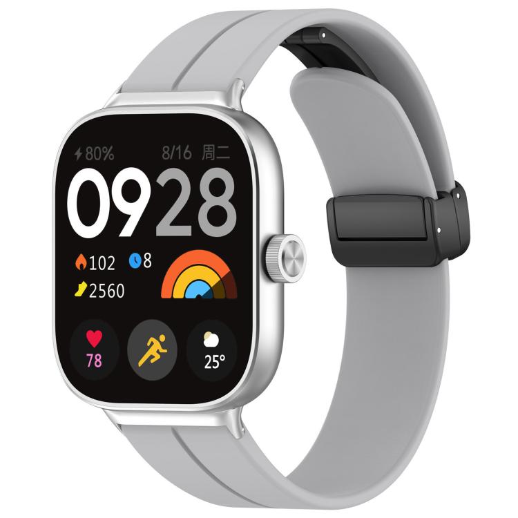 xDfind  Flat Head Groove Folding Black Buckle Silicone Watch Band, For Xiaomi Band 10 Pro / 9 Pro / Redmi Watch 6, For Redmi Watch 3 Active / Watch 3 Lite, For Redmi Watch 3