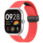 xDfind  Flat Head Groove Folding Black Buckle Silicone Watch Band, For Xiaomi Band 10 Pro / 9 Pro / Redmi Watch 6, For Redmi Watch 3 Active / Watch 3 Lite, For Redmi Watch 3