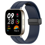 xDfind  Flat Head Groove Folding Black Buckle Silicone Watch Band, For Xiaomi Band 10 Pro / 9 Pro / Redmi Watch 6, For Redmi Watch 3 Active / Watch 3 Lite, For Redmi Watch 3