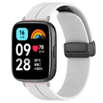 xDfind  Flat Head Groove Folding Black Buckle Silicone Watch Band, For Xiaomi Band 10 Pro / 9 Pro / Redmi Watch 6, For Redmi Watch 3 Active / Watch 3 Lite, For Redmi Watch 3