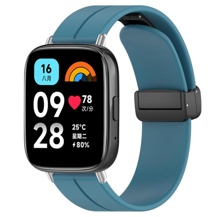 xDfind  Flat Head Groove Folding Black Buckle Silicone Watch Band, For Xiaomi Band 10 Pro / 9 Pro / Redmi Watch 6, For Redmi Watch 3 Active / Watch 3 Lite, For Redmi Watch 3