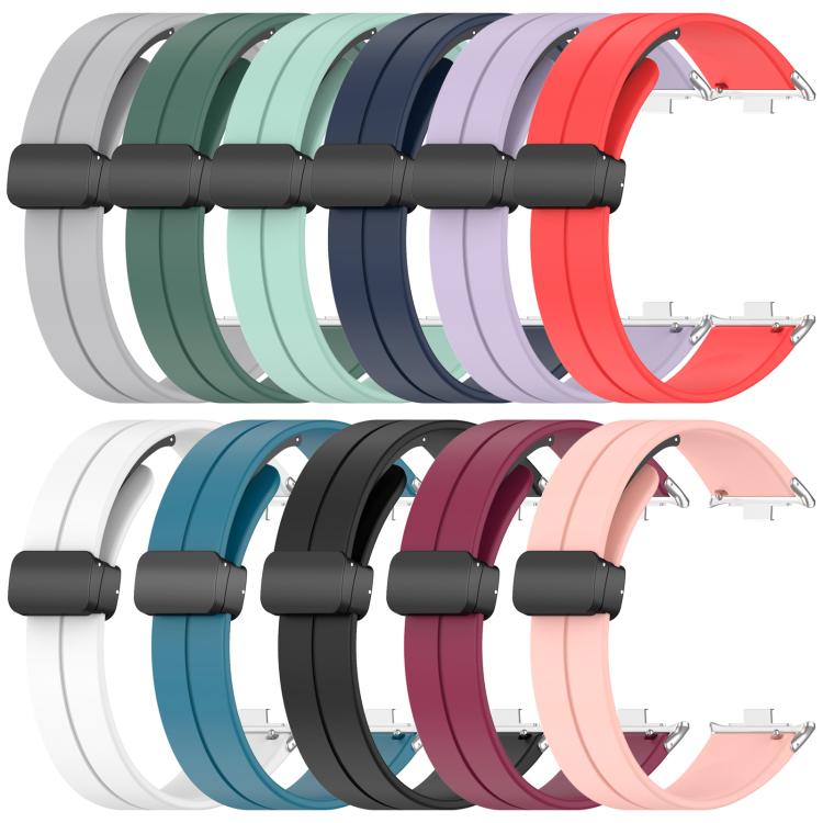 xDfind  Flat Head Groove Folding Black Buckle Silicone Watch Band, For Xiaomi Band 10 Pro / 9 Pro / Redmi Watch 6, For Redmi Watch 3 Active / Watch 3 Lite, For Redmi Watch 3