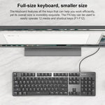 Teclado Mecânico com Fios e Retroiluminação Logitech K845, Comprimento do Cabo: 1,8m, Eixo Longhua Castanho, Eixo Longhua Vermelho