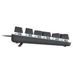 Teclado Mecânico com Fios e Retroiluminação Logitech K845, Comprimento do Cabo: 1,8m, Eixo Longhua Castanho, Eixo Longhua Vermelho