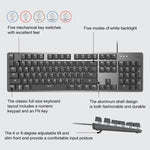 Teclado Mecânico com Fios e Retroiluminação Logitech K845, Comprimento do Cabo: 1,8m, Eixo Longhua Castanho, Eixo Longhua Vermelho