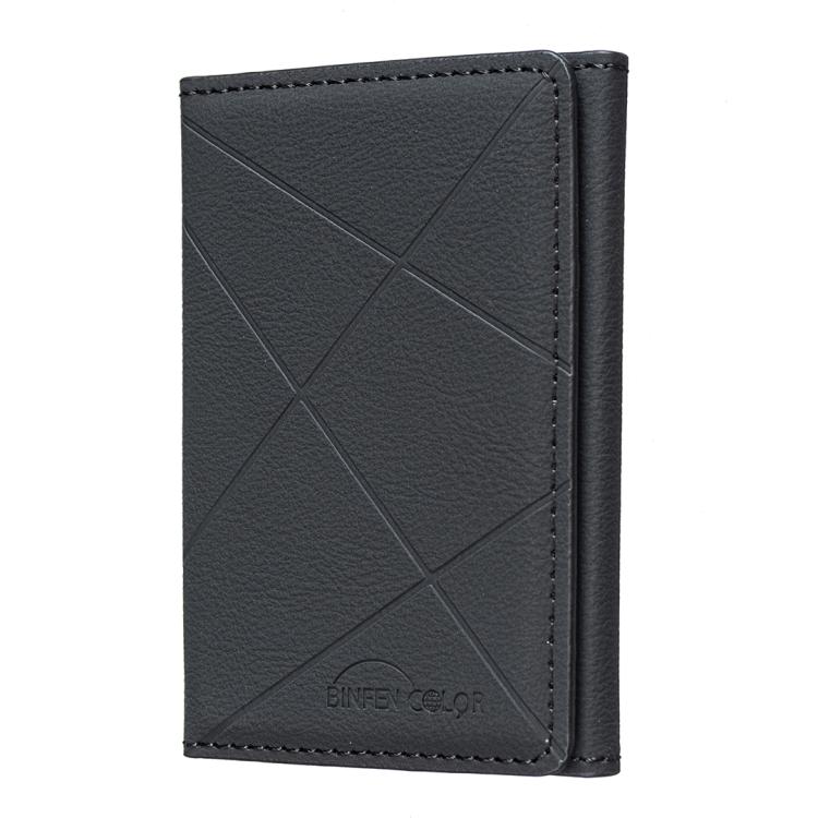 BFK24 Carteira Magnética de Couro Magsafe com Relevo Diamante