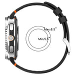 xDfind Alloy Silver Buckle Breathable Hole Silicone Watch Band, For Samsung Galaxy Watch8 / Watch8 Classic
