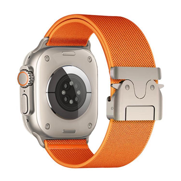 Correia de Relógio em Nylon Esticável com Fivela de Paraquedas xDfind, Para Apple Watch 42 / 44 / 45 / 46 / 49mm, Para Apple Watch 38 / 40 / 41 / S10 42mm
