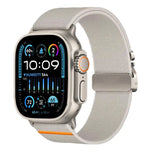 Correia de Relógio em Nylon Esticável com Fivela de Paraquedas xDfind, Para Apple Watch 42 / 44 / 45 / 46 / 49mm, Para Apple Watch 38 / 40 / 41 / S10 42mm