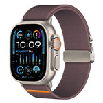 Correia de Relógio em Nylon Esticável com Fivela de Paraquedas xDfind, Para Apple Watch 42 / 44 / 45 / 46 / 49mm, Para Apple Watch 38 / 40 / 41 / S10 42mm