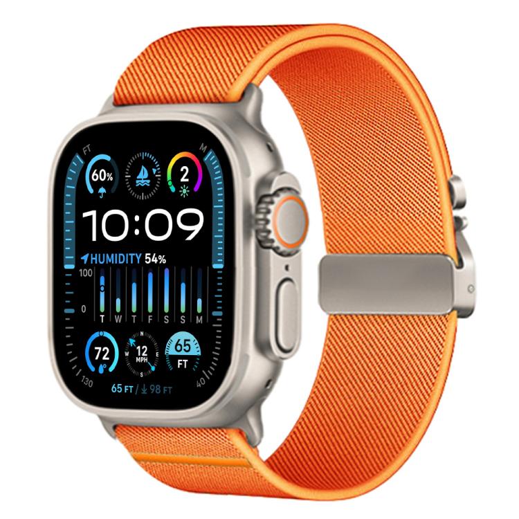 Correia de Relógio em Nylon Esticável com Fivela de Paraquedas xDfind, Para Apple Watch 42 / 44 / 45 / 46 / 49mm, Para Apple Watch 38 / 40 / 41 / S10 42mm