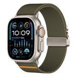 Correia de Relógio em Nylon Esticável com Fivela de Paraquedas xDfind, Para Apple Watch 42 / 44 / 45 / 46 / 49mm, Para Apple Watch 38 / 40 / 41 / S10 42mm