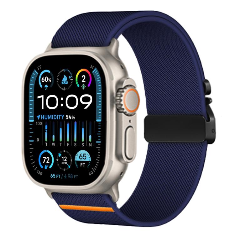 Correia de Relógio em Nylon Esticável com Fivela de Paraquedas xDfind, Para Apple Watch 42 / 44 / 45 / 46 / 49mm, Para Apple Watch 38 / 40 / 41 / S10 42mm