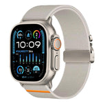 Correia de Relógio em Nylon Esticável com Fivela de Paraquedas xDfind, Para Apple Watch 42 / 44 / 45 / 46 / 49mm, Para Apple Watch 38 / 40 / 41 / S10 42mm