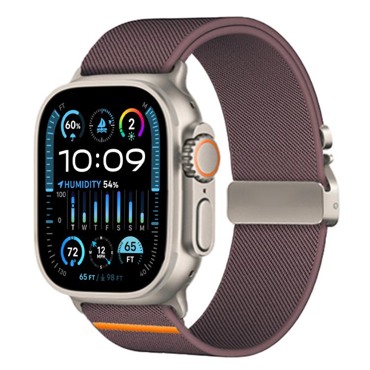 Correia de Relógio em Nylon Esticável com Fivela de Paraquedas xDfind, Para Apple Watch 42 / 44 / 45 / 46 / 49mm, Para Apple Watch 38 / 40 / 41 / S10 42mm