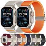 Correia de Relógio em Nylon Esticável com Fivela de Paraquedas xDfind, Para Apple Watch 42 / 44 / 45 / 46 / 49mm, Para Apple Watch 38 / 40 / 41 / S10 42mm