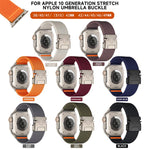 Correia de Relógio em Nylon Esticável com Fivela de Paraquedas xDfind, Para Apple Watch 42 / 44 / 45 / 46 / 49mm, Para Apple Watch 38 / 40 / 41 / S10 42mm