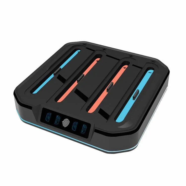 Suporte de Carregamento para Comando de Jogo 4 em 1 com Luz RGB KJH NS2-026, KJH-NS2-026