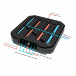 Suporte de Carregamento para Comando de Jogo 4 em 1 com Luz RGB KJH NS2-026, KJH-NS2-026