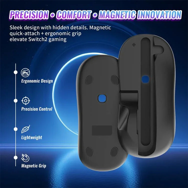 JYS NS2313 Controlador esquerdo e direito com rato + suporte adaptador Joy-Con, JYS-NS2313