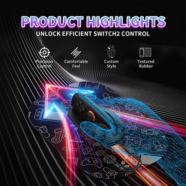 JYS NS2313 Controlador esquerdo e direito com rato + suporte adaptador Joy-Con, JYS-NS2313