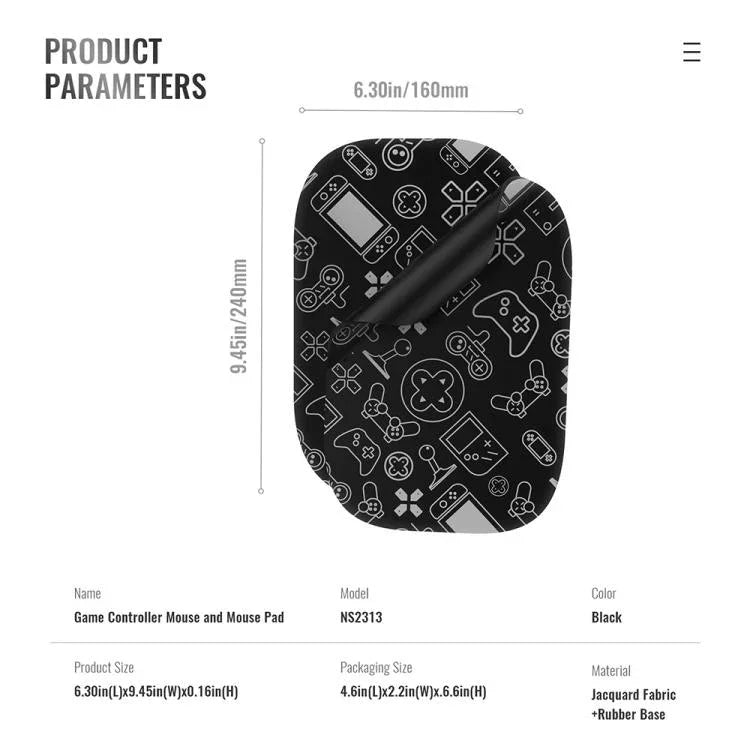 JYS NS2313 Controlador esquerdo e direito com rato + suporte adaptador Joy-Con, JYS-NS2313