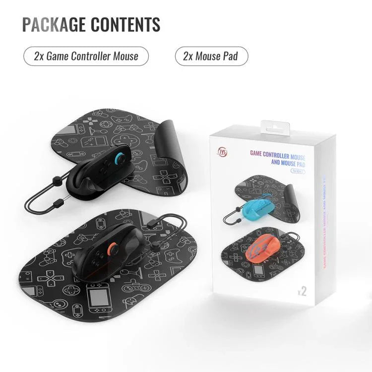 JYS NS2313 Controlador esquerdo e direito com rato + suporte adaptador Joy-Con, JYS-NS2313