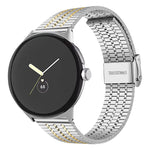 Pulseira de Relógio em Aço Inoxidável com Fivela de Sete Contas xDfind, para Google Pixel Watch 4 / Watch 3 45mm, para Google Pixel Watch 4 / 3 / 2 / 1 41mm