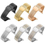 Pulseira de Relógio em Aço Inoxidável com Fivela Seven Beads xDfind, Para Apple Watch 42 / 44 / 45 / 46 / 49mm, Para Apple Watch 38 / 40 / 41 / S10 42mm