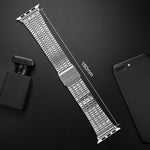 Pulseira de Relógio em Aço Inoxidável com Fivela Seven Beads xDfind, Para Apple Watch 42 / 44 / 45 / 46 / 49mm, Para Apple Watch 38 / 40 / 41 / S10 42mm