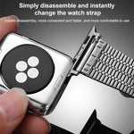 Pulseira de Relógio em Aço Inoxidável com Fivela Seven Beads xDfind, Para Apple Watch 42 / 44 / 45 / 46 / 49mm, Para Apple Watch 38 / 40 / 41 / S10 42mm