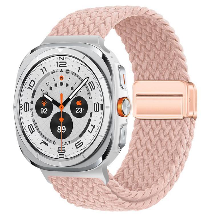 Correia de Nylon Trançado xDfind com Fivela Magnética de Laço, Para Samsung Galaxy Watch Ultra / Ultra 2025, Para Samsung Galaxy Watch8 / Watch8 Classic