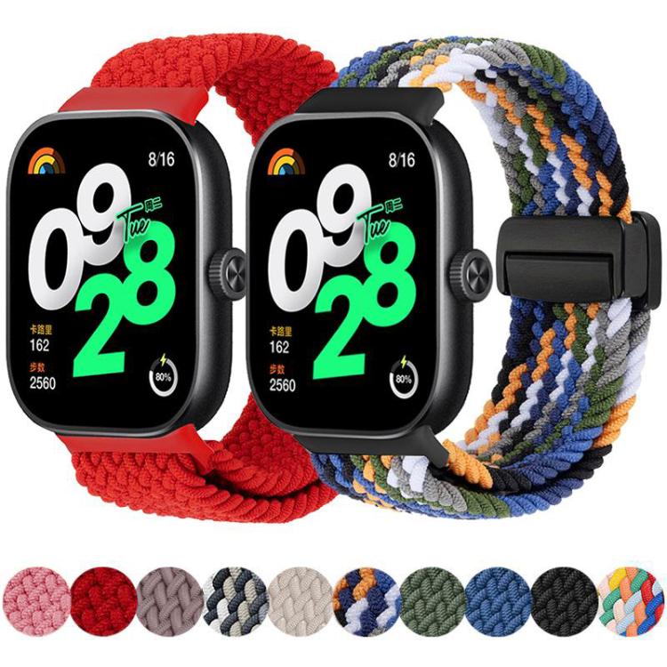 xDfind Magnetic Buckle Nylon Braid Loop Watch Band, For Xiaomi Band 9 Pro/8 Pro/Redmi Watch6/5/4